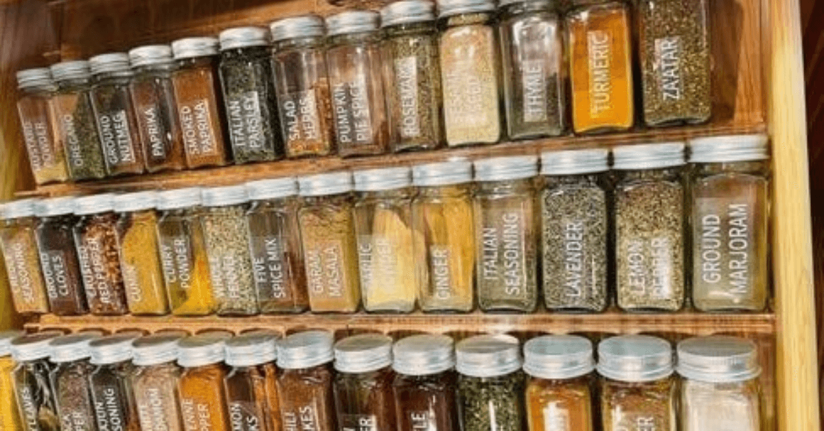 organzied spices, professional home organizer, Organized Jill, Winston Salem NC