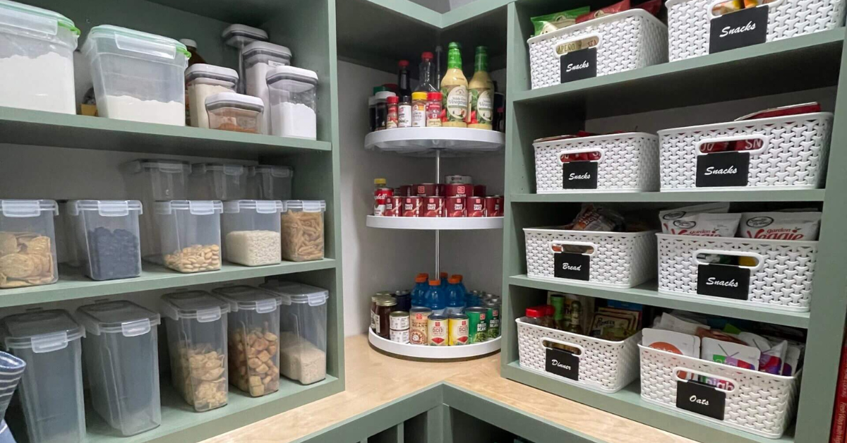 organized pantry, professional home organizer, Organized Jill, Winston Salem NC