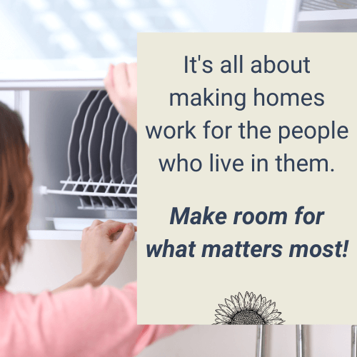 Organized Jill professional home organizer Winston Salem NC, guide to balancing minimalism and organization