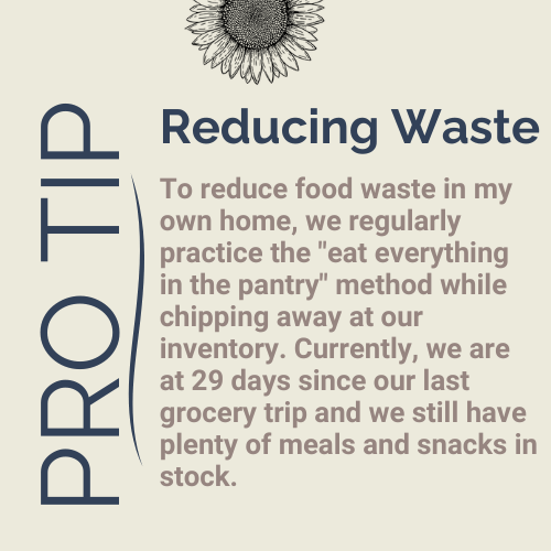 professional organizers guide to reduce food waste, professional home organizer, Organized Jill Winston Salem NC