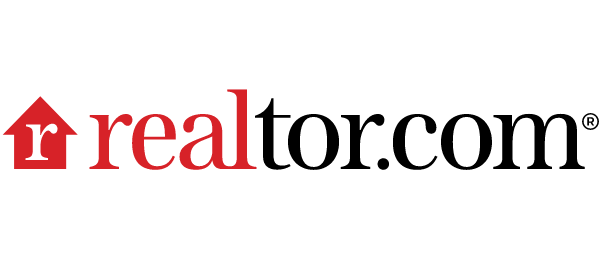 Realtor.com logo with a red house icon containing a white r followed by the black and red text realtor.com on a white background.